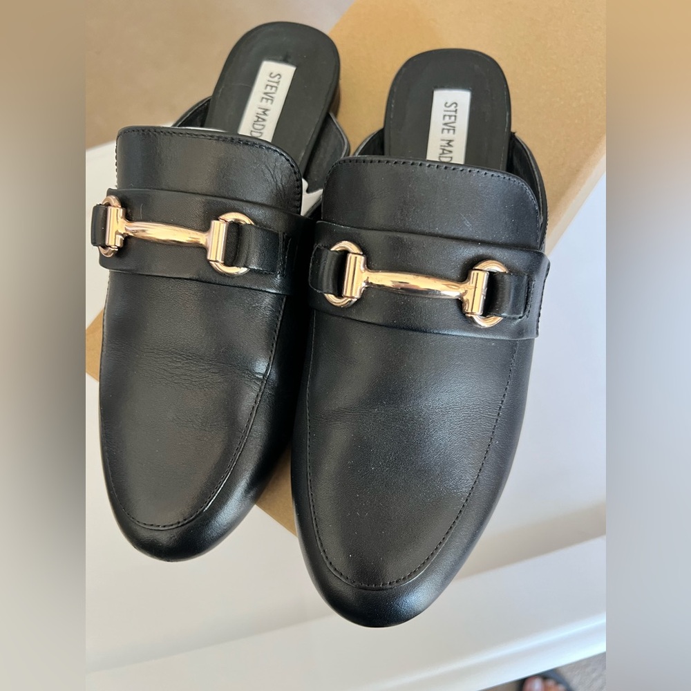 Steve Madden, Kandi, slides, 7.5, black